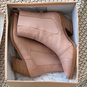 Billini Blush Textured Heeled Boots